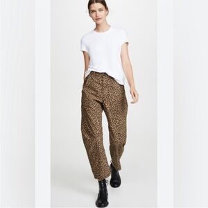 Nili Lotan Emerson Pant in Leopard Sz 00 Barrel